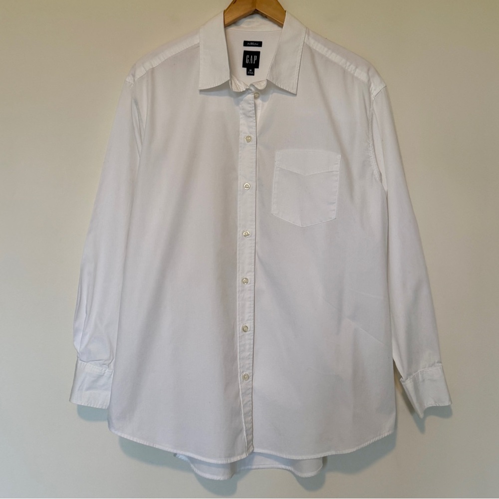 GAP NWOT Cotton Poplin Big Shirt - Picture 3 of 6